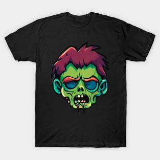 The Green Face Zombie T-Shirt